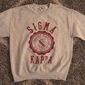 Medium Sigma Kappa Crew Neck Sweatshirt